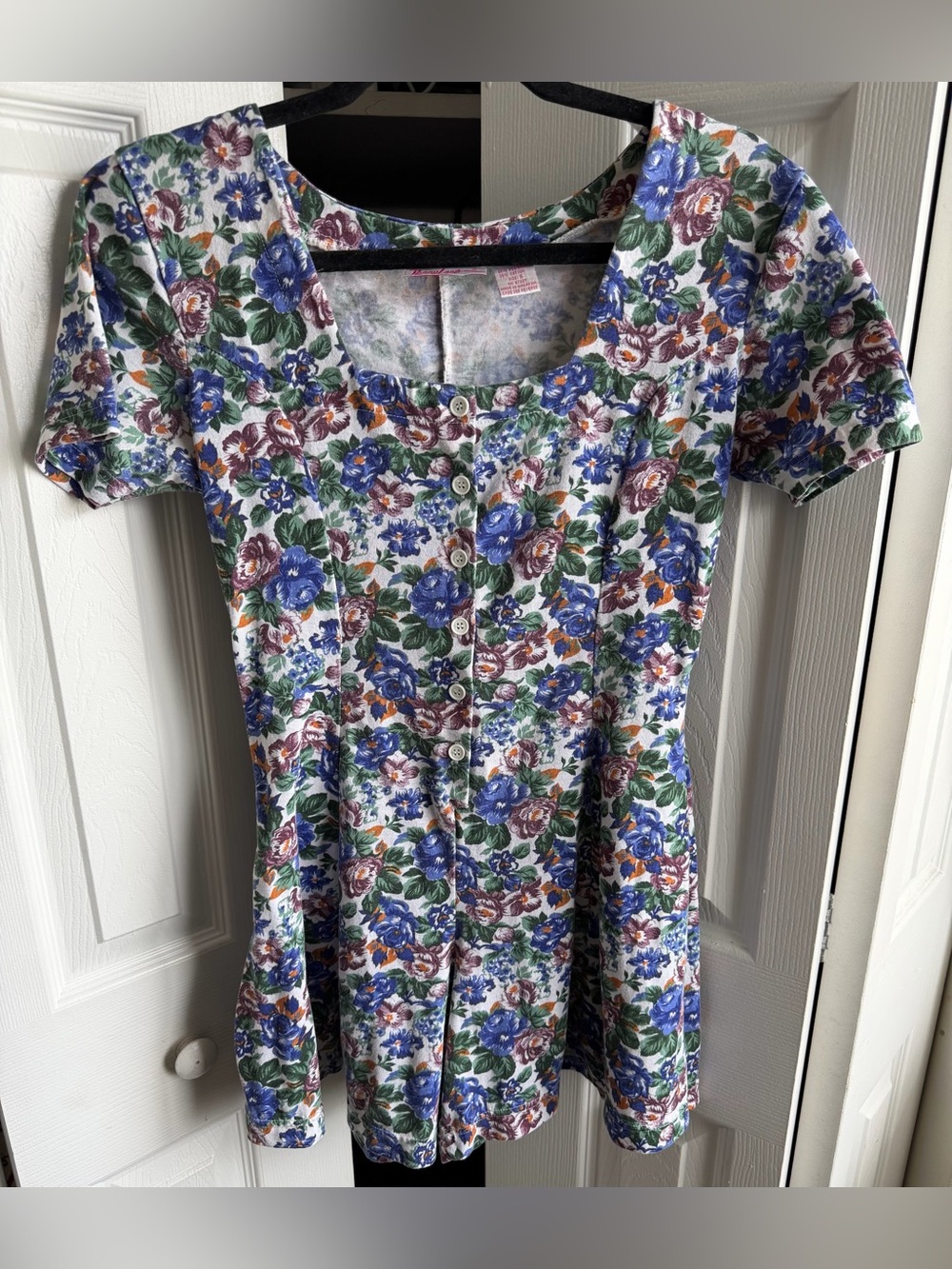 Penny Lane Vintage 90’s Floral Button-Front Romper
